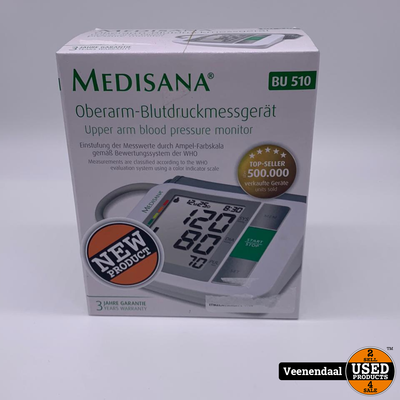 voedsel Vrijlating 945 medisana Medisana BU510 Bovenarm Bloeddrukmeter - Nieuw - Used Products  Veenendaal