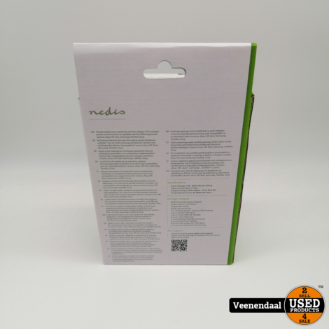 Nedis Notebook-Adapter Universeel 65 Watt - Nieuw!