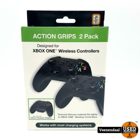 Xbox One Action Grip 2 Pack Zwart - Nieuw In Doos