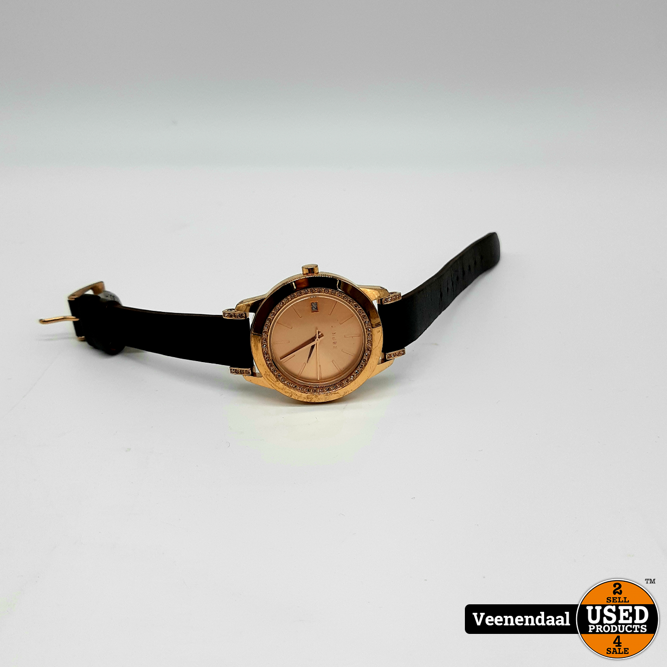 Esprit 805-ALL Rose Gold Dames Horloge - In Goede Used Products Veenendaal