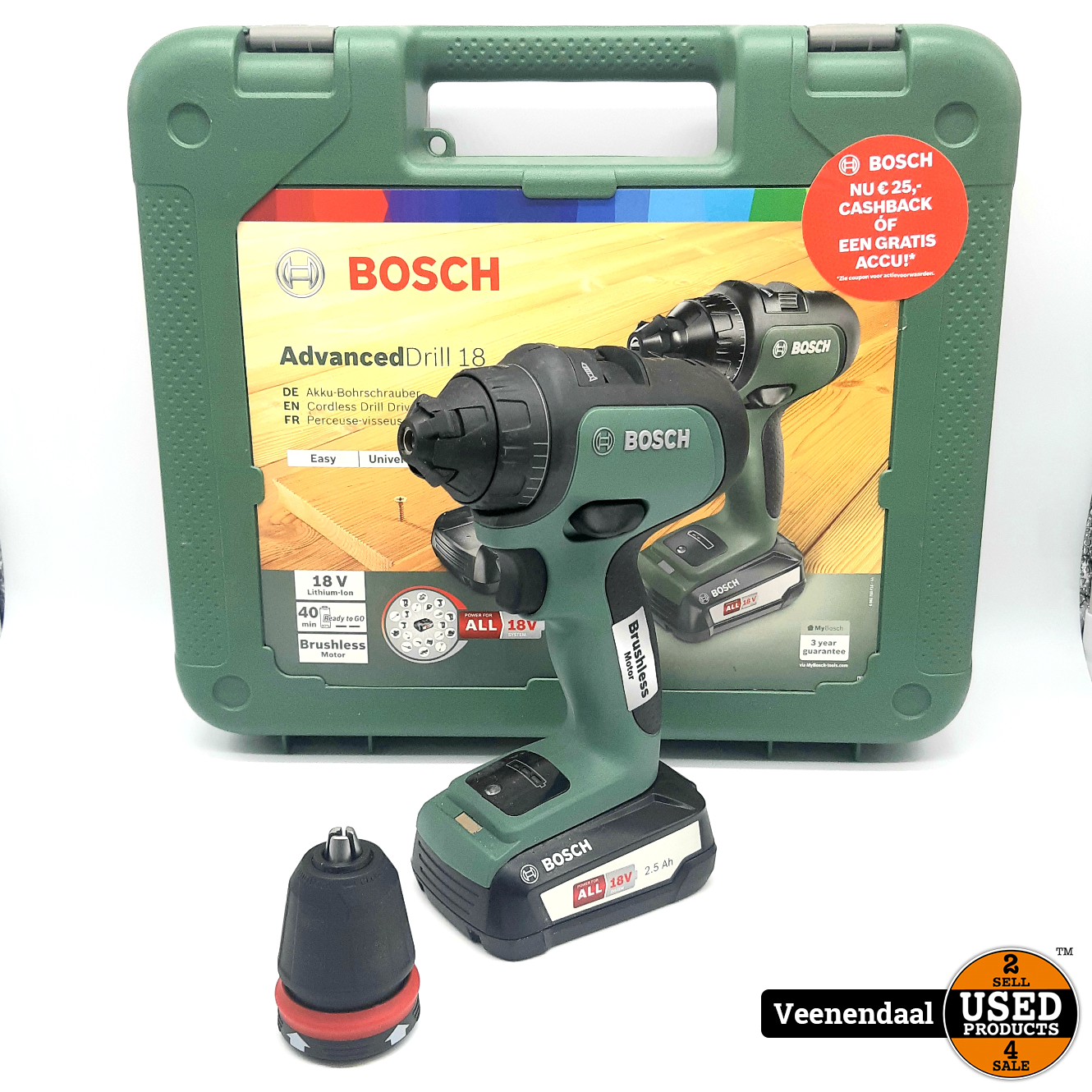Bosch 18 18V Slagboormachine Goede Staat - Used Veenendaal
