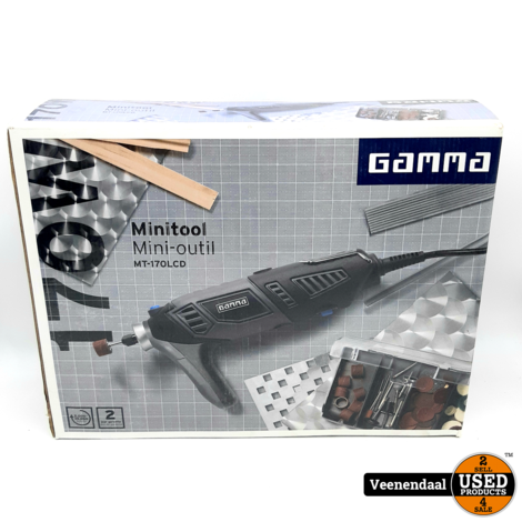 GAMMA minitool MT-170LCD + koffer en 60 accessoires - NIEUW