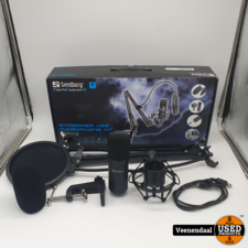 Sandberg Streamer USB Microphone Kit Compleet in Doos in Zeer Nette Staat