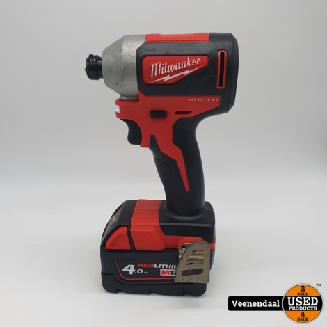 Milwaukee M18 CBLID Slagschroevendraaier Incl. 18v 4.0Ah Accu in Zeer Nette Staat