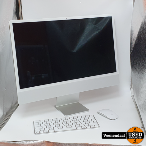 iMac 24,5'' 2021 M1 Nieuw uit Doos - Apple M1 8GB RAM 256GB SSD Compleet in Doos