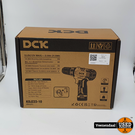 DCK KDJZ23-10 Brushless Boor/Schroevendraaier Nieuw in Seal