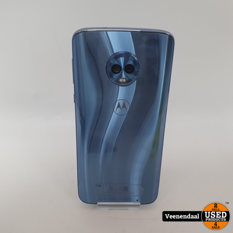 Motorola G6 Plus 64GB Metallic Ice Blue in Zeer Nette Staat