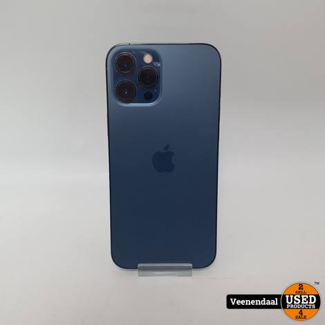 iPhone 12 Pro Max 128GB Pacific Blue in Zeer Nette Staat - Accu 85%