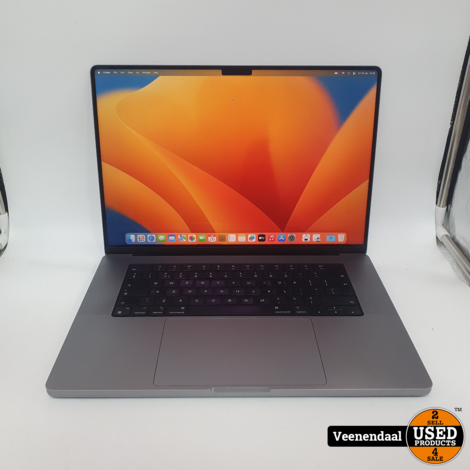 Macbook M1 Pro (2021) 16 Inch - Apple M1 Pro 32GB RAM 512GB SSD Laadcycli: 202