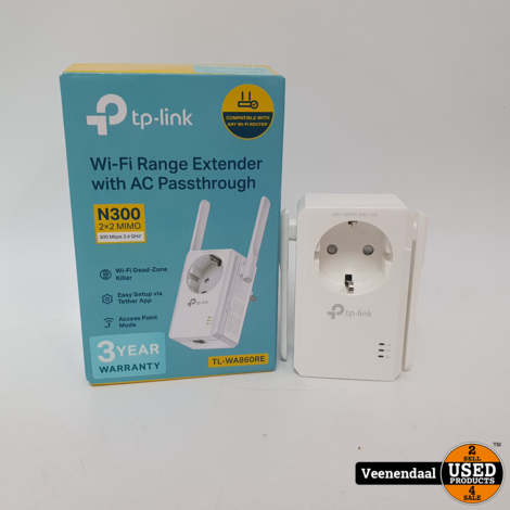 TP-Link TL-WA860RE Wi-Fi Range Extender with AC Passthrough