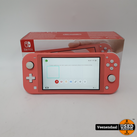 Nintendo Switch Lite Roze Compleet in Doos in Zeer Nette Staat