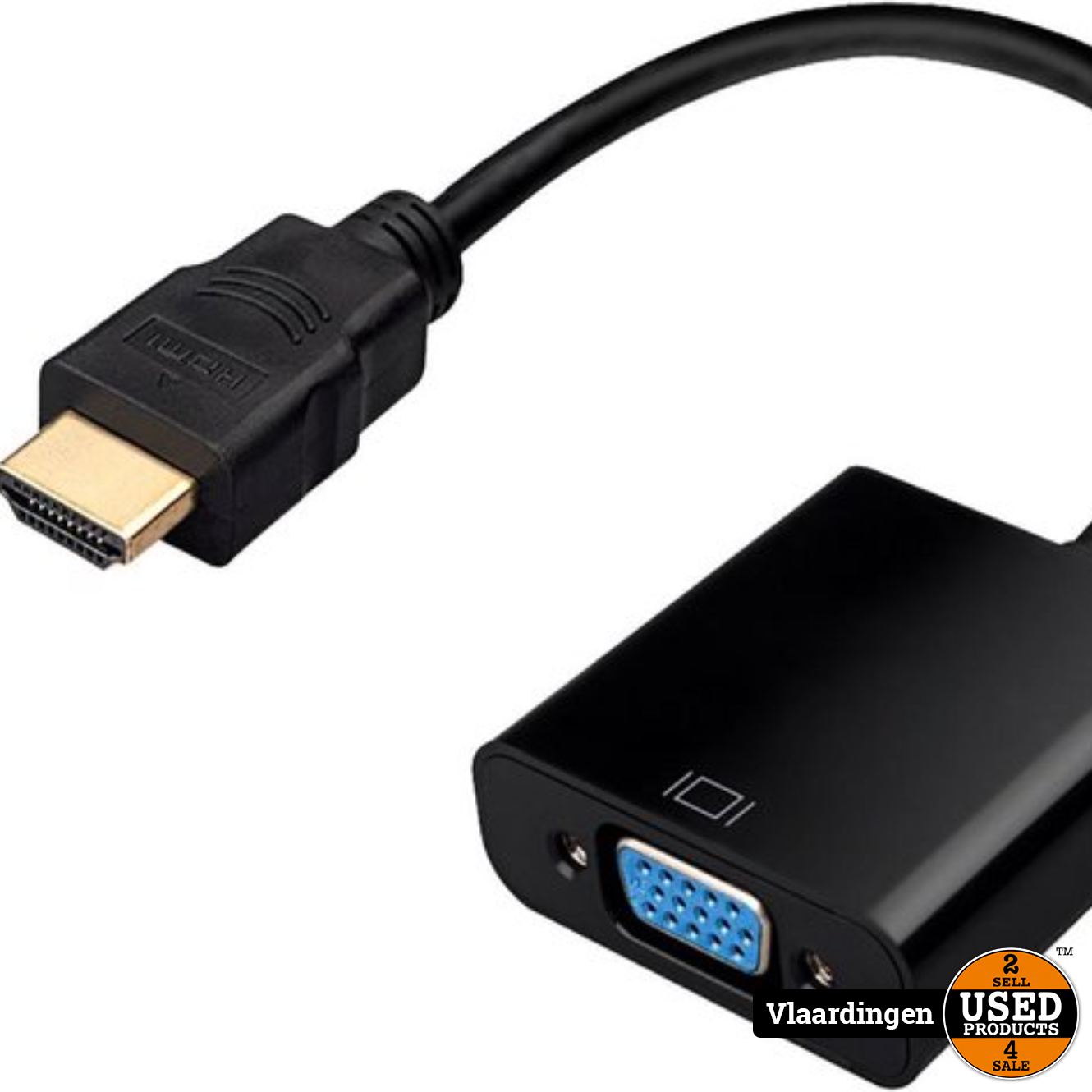 helpen Danser Evolueren HDMI naar VGA Adapter Kabel 1080P Full HD - HDMI to VGA - Male naar Female  1080P- Nieuw - - Used Products Vlaardingen