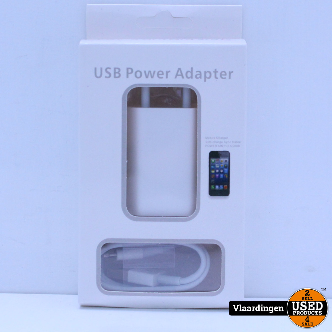 Indirect dialect Overblijvend USB Power Adapter met lightning-Kabel Iphone oplader - Nieuw in doos - -  Used Products Vlaardingen