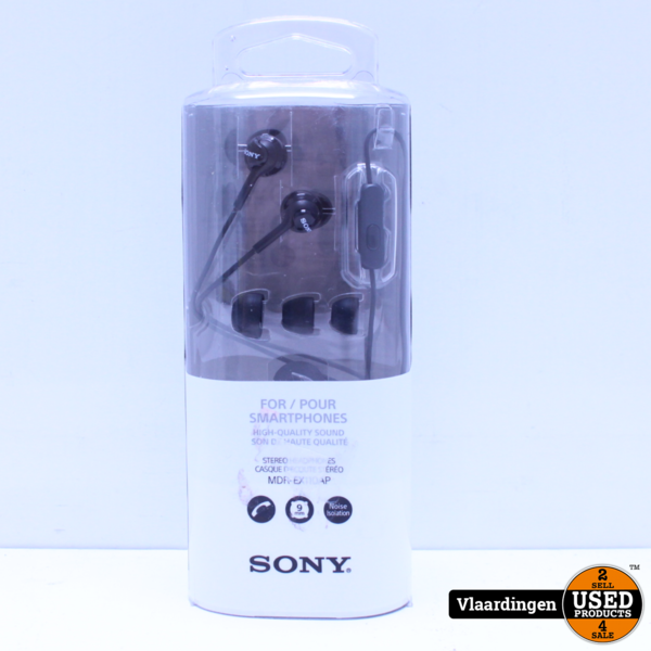 Uitsteken Actief Rode datum Sony MDR-EX110AP - In-ear oordopjes NIEUW - Zwart - Used Products  Vlaardingen