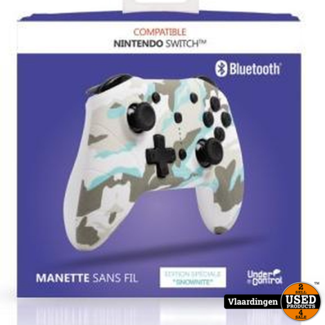 Nintendo Switch/Switch Lite Draadloze Bluetooth Controller Snownite - Nieuw - Met Garantie -