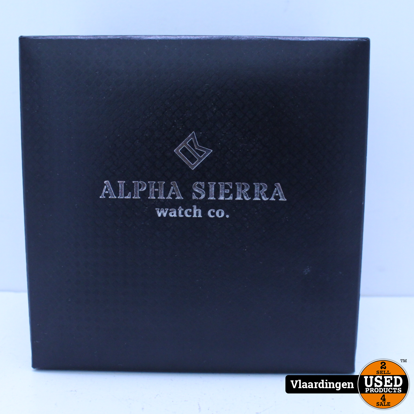 Alpha Sierra Falcon LVD188G - Goudkleurig / Zwart - Leren band -  Herenhorloge - Ø 45 mm - Used Products Vlaardingen