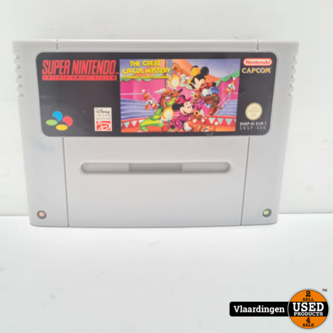 The Great Circus Mystery Starring Mickey and Minnie SNES Game - In Goede Staat -