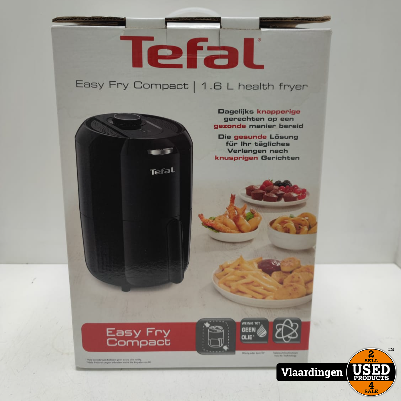 Verzorgen bereiden Egyptische Tefal Easy Fry Compact EY1018 - Nieuw in Doos - - Used Products Vlaardingen