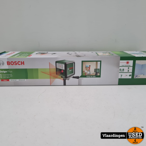 Bosch Groen Quigo Plus | Kruislijnlaser | incl. statief - Nieuw in Doos -