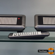 LED Tekstbalk Set van twee - Incl Afstandsbediening -