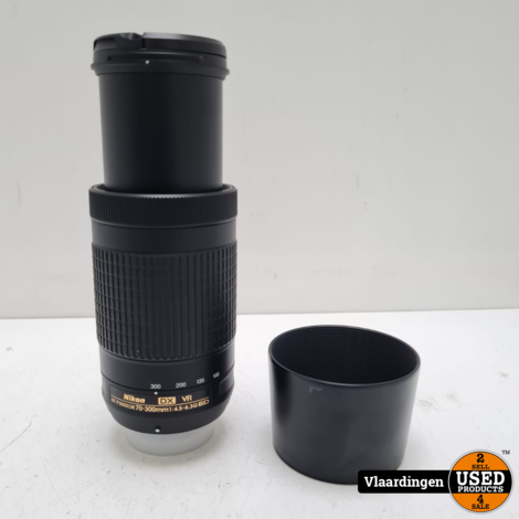 Nikon 70-300mm 1:4.5-6.3 ED DX VR lens/objectief  - In Goede Staat -