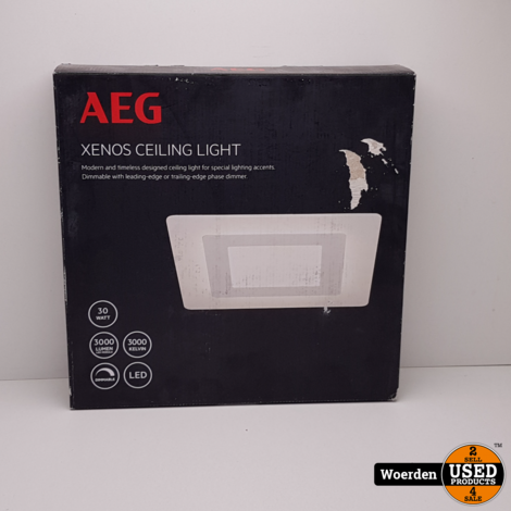 AEG lamp Xenos LED plafondlamp 35x35cm wit NIEUW in Seal