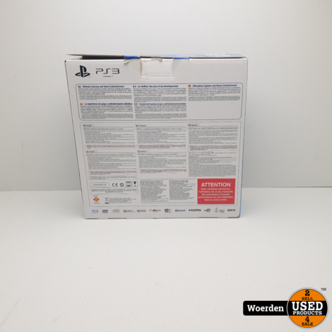 Playstation 3 Ultra Slim incl Controller in Doos met Garantie