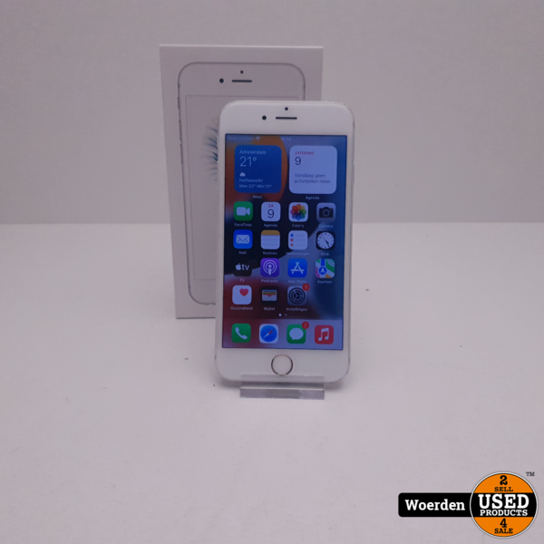 6S 64GB Zilver NIEUWE ACCU - Used Products Woerden