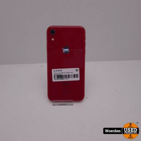 iPhone XR 64GB Rood Nette staat met Garantie