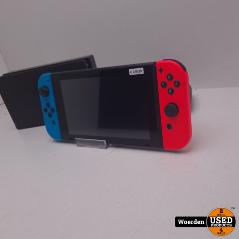 Nintendo Switch Rood Blauw Nette Staat met Garantie