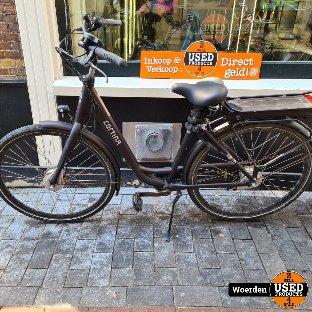Cortina electrische fiets Zwart Incl. Lader met - Used Products Woerden