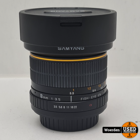 SAMYANG 8MM F/3.5 FISHEYE CS II SONY A | NETTE STAAT MET GARANTIE