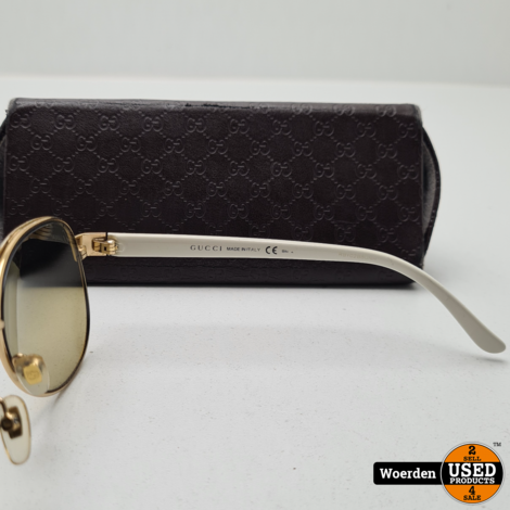 Gucci Aviator Sunglasses GG4239/S White Gold | Gebruikte staat | Met Garantie