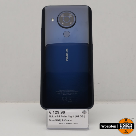Nokia 5.4 Polar Night | 64 GB | Dual-SIM | A-Grade
