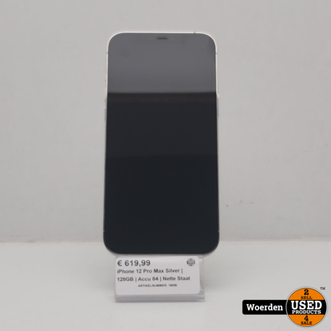 iPhone 12 Pro Max Silver | 128GB | Accu 84 | Nette Staat