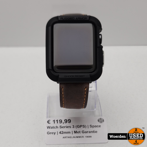 Apple Watch Series 3 (GPS) | Space Grey | 42mm | Met Garantie