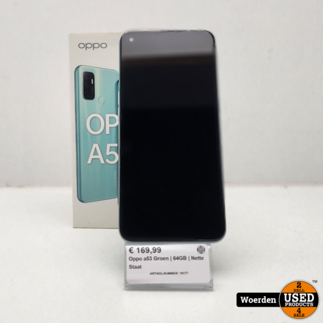 Oppo a53 Groen | 64GB | Nette Staat