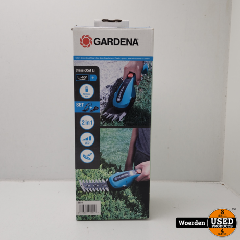 Gardena AccuCut LI Set Gras- en Buxusschaar | 12MM | Nieuw in doos