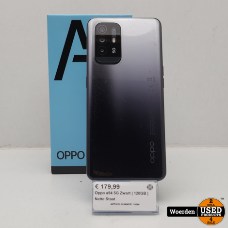 Oppo a94 5G Zwart | 128GB | Gebruikte Staat