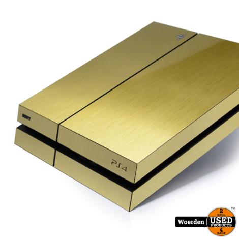 Playstation 4 1e Gen 500GB | Goud Bestickerd | Met controller | Met garantie