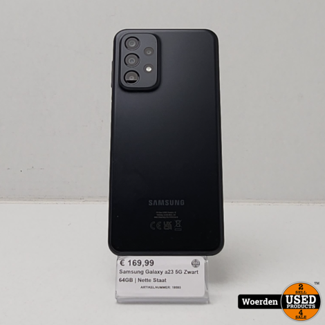 Samsung Galaxy a23 5G Zwart | 64GB | Nette Staat