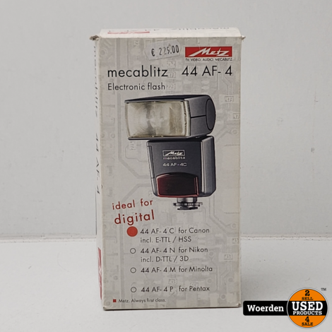 Metz mecablits 44 AF 4 C For Canon | Flitser | Met Garantie