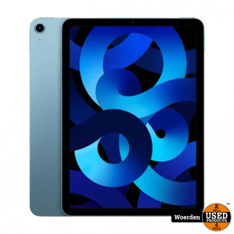 Apple iPad Air 5 th Gen 2022 Blauw | Wifi | Apple M1 | 64GB | Nette Staat