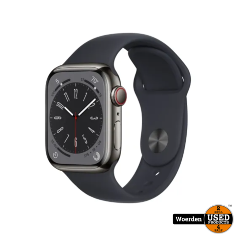 Apple Watch Series 8 4G 45mm Midnight | GPS + 4G | Accu 100 | Nette Staat