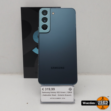 Samsung Galaxy S22 Groen | 128GB | Gebruikte Staat - Scherm Krasvrij