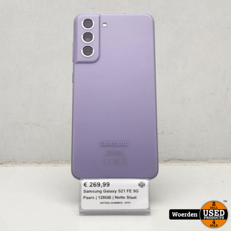 Samsung Galaxy S21 FE 5G Paars | 128GB | Nette Staat