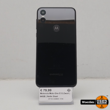 Motorola Moto One Zwart | 64GB | Nette Staat