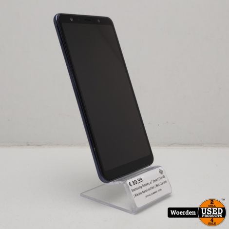 Samsung Galaxy a7 Zwart | 64GB | Kleine barst achter | Met Garantie