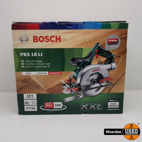 Bosch cirkelzaag PKS18 LI 18 volt (zonder accu) | NIEUW