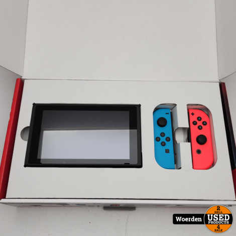 Nintendo Switch Console | 32GB + Neon Rood/Blauwe Joy-Con | Met Doos